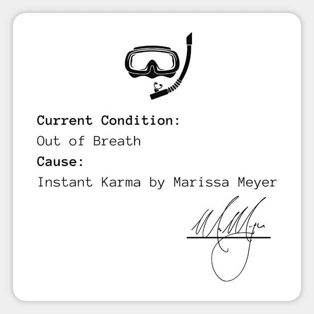 Current Condition: Out of Breath Magnet by The Happy Writer